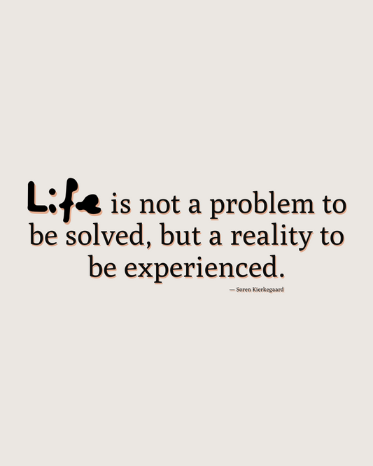 Life is  | Unisex T-shirt | Kierkegaard